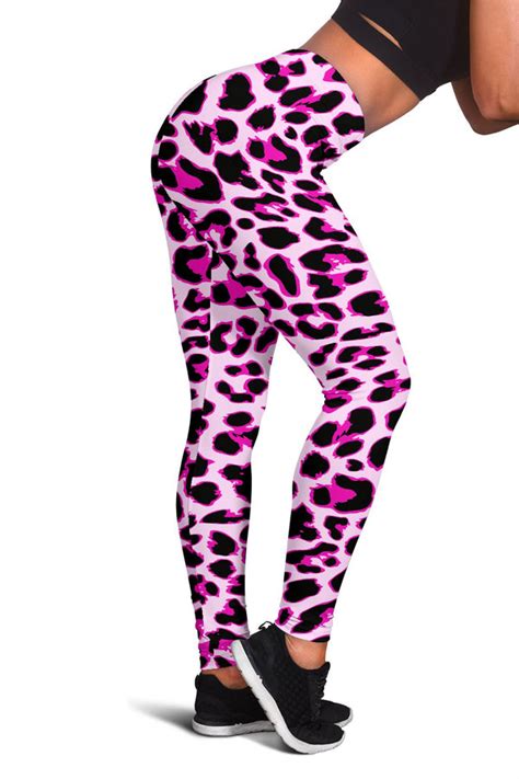 high waisted pink leopard leggings.